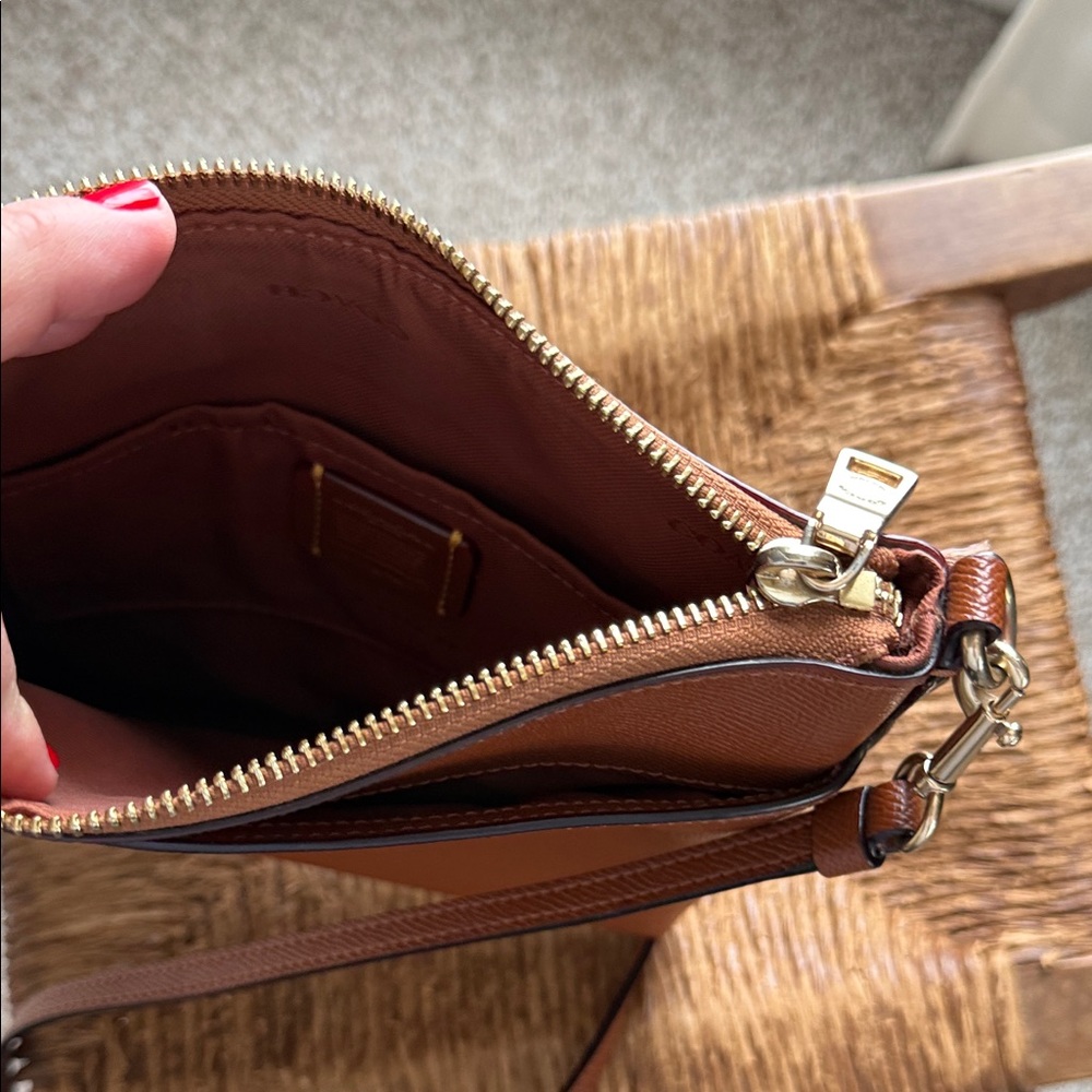 Coach Tan Leather Crossbody Bag - Picture 3 of 3